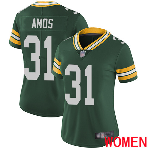 Green Bay Packers Limited Green Women #31 Amos Adrian Home Jersey Nike NFL Vapor Untouchable->green bay packers->NFL Jersey